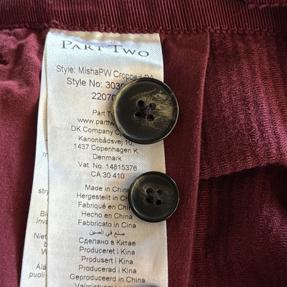 Part Two | Misha Cropped Corduroy Pants - Picture 7 of 8